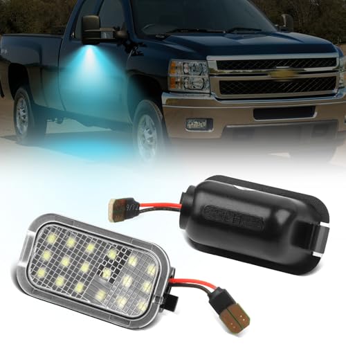 Lámpara LED Ice Blue para Espejo Lateral 2 Pcs