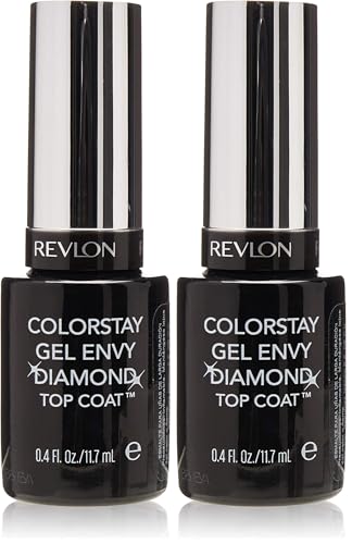 Image of Revlon Colorstay Gel Envy Diamond Top Coat Nail Polish (Pack of 2)