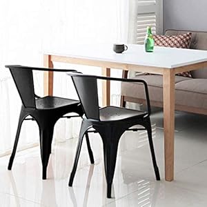 FDW Metal Dining Chairs Set of 4 Metal Patio Chairs Metal Chairs Café Restaurant Chairs 18 Inch Seat Height Indoor Outdoor Chairs Metal Stackable Bar Chairs with 330 LBS Weight Capacity FDW Metal Dining Chairs Set of 4 Metal Patio Chairs Metal Chairs Cafe Restaurant Chairs 18 Inch Seat Height Indoor Outdoor Chairs Metal Stackable Bar Chairs with 330 LBS Weight Capacity