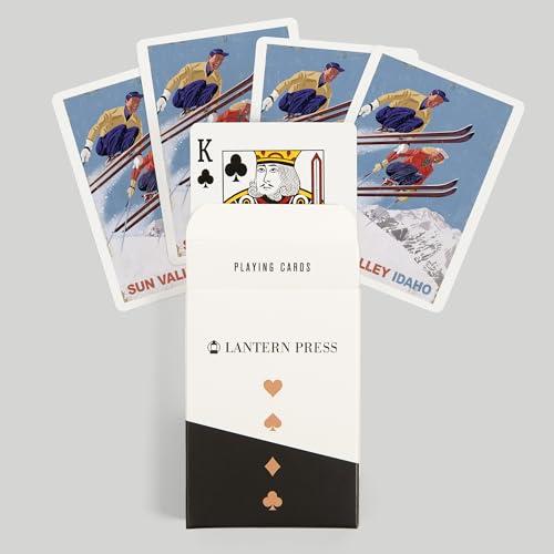 Baraja de 52 cartas tamaño póker Lantern Press miniatura 6