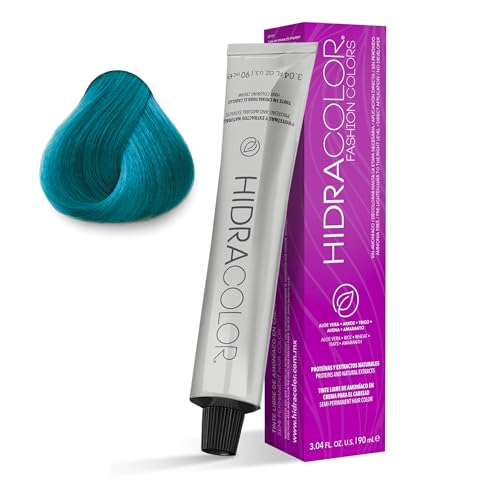 Lista de Colorante Azul los mejores 5. 36 HIDRACOLOR - Tinte Semipermanente para Cabello Fashion Colors Pastel Azul Aqua 90 ml, con Miel y Aloe Vera, Cuida y Nutre el Cabello, Cobertura Total, Coloración Uniforme y...