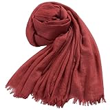 SILKDREAMS Scarf for Women Hijab Solid Color Soft for Women Head Scarf 70”x 39”Hijab Scarf for Women Polyester Silk Scarf