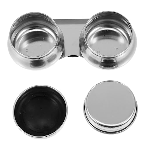 Veemoon Portable Oil Painting Material Kit 3pcs Palettes Cup Brush Cleaning Pot Oil Paint Brush Cleaner for Art Classes