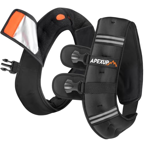 APEXUP Weighted Vest Men Women, Weight Vest for Women Workout Equipment for Strength Training Running 20lbs Black-with Waterproof Layer