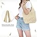 Jywmsc Bolso de Playa Grande de Paja para Mujer Tote de Rafia Tejida a Mano Elegante Bandolera Boho para las Vacaciones de Verano Imagen de Jywmsc Bolso de Playa Grande de Paja para Mujer Tote de Rafia Tejida a Mano Elegante Bandolera Boho para las Vacaciones de Verano