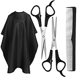 Kit De Tijeras De Peluquería, Accesorios De Peluquería, Tijeras De Peluquería Profesionales, Kit De Tijeras De Corte De Pelo Para Hombre, Mujer Y Niño, Capa De Peluquería, Peine, Pinza