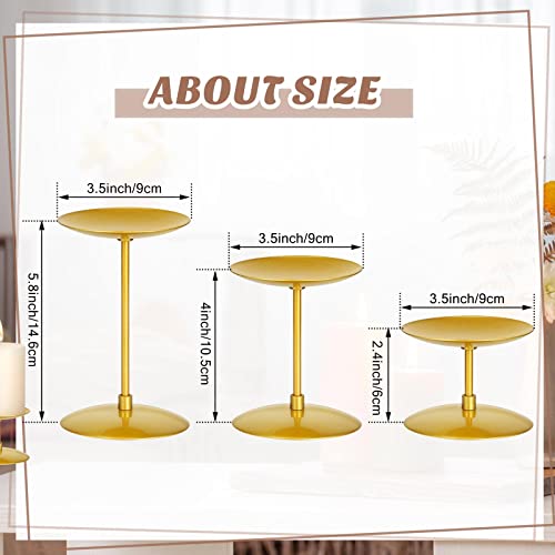 24 Pcs Gold Pillar Candle Holders Large Candlestick Holder Candelabra Centerpieces For Tables Tall Metal Candle Holders Fits Led Candles For Wedding Home Decor Party Dinner Anniversary #TOP6