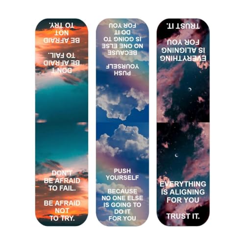 Image of Zesta Magnetic Bookmark Set of 7 | Aesthetic Book Mark for Reading | Cute Anime Bookmarks for Kids, Students | Book Accessories for Novels, Gifts for Readers(Sky Magnetic Bookmarks, 9X2.5 Cms)