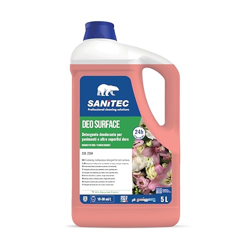 Sanitec, Deo Surface Bouquet Di Fiori, Detergente Profumatore Pavimenti E