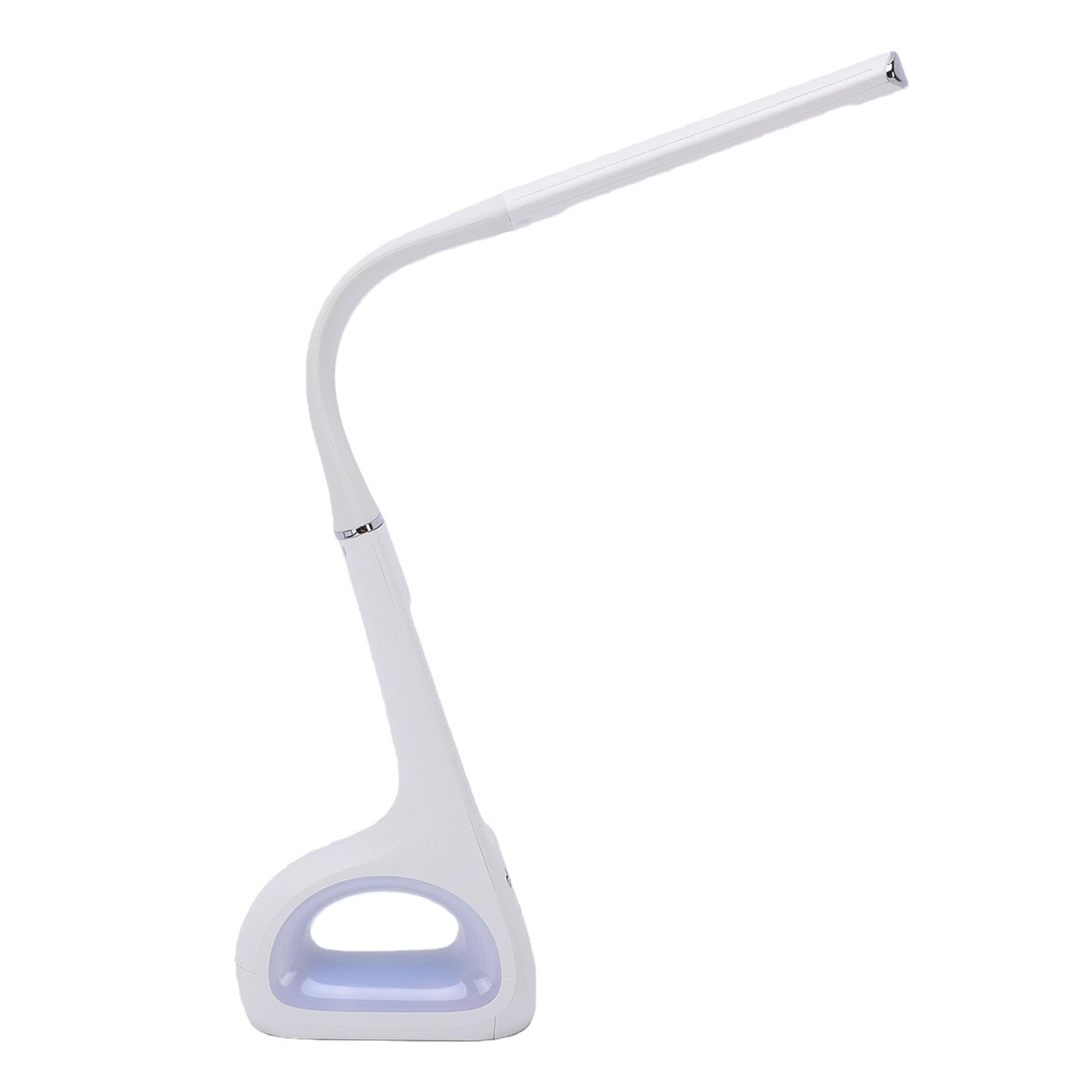 Lampada da Scrivania Igienizzante a LED con Orologio Design Elegante 3 in 1 per Utenti Moderni di Home Office Materiale ABS
