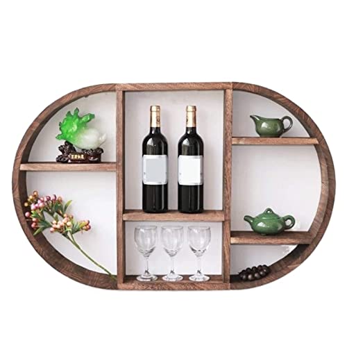 Soporte de vino de madera para pared 90x58x9.5 cm miniatura 3