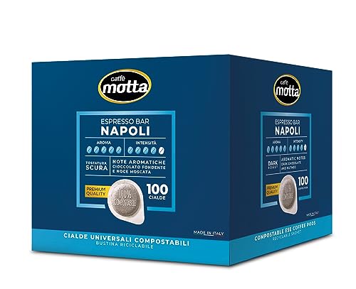 Caffè Motta Cialde Ese 44Mm Nuova Miscela Espresso Bar Napoli - 100 Cialde Compostabili