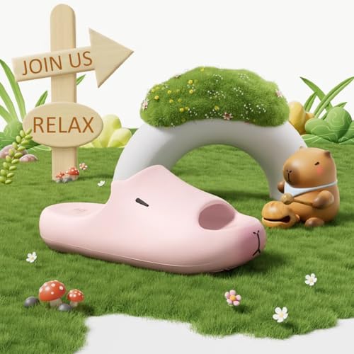 ChayChax Women Men Capybara Sandals Cloud Novelty Cute Slides Cartoon Animal Summer Slippers Non Slip Beach Pool Shower Shoes2