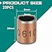 20PCS Sleeve Bearings 6mm Bore x 8mm OD x 10mm Length, Oilless Self-Lubricating Bronze Bushings, Plain Bearings for Machinery, Automotive, Fitness Equipment & Industrial Use