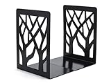 sujetalibros negro metro mesh Diseño simple y elegante: El sujetalibros negro clásico, con un diseño moderno en forma de árbol, es simple y único, agrega un aspecto elegante a su hogar. La superficie de los sujetalibros decorativos antideslizantes está recubierta con pintura antiestática suave, no es fácil de rayar.