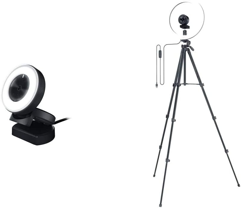 Razer Kiyo Pro Streaming Webcam: Uncompressed 1080p 60FPS - High-Performance Adaptive Light Sensor - HDR-Enabled - Wide-Angle Lens with Adjustable FOV - Lightning-Fast USB 3.0 : Electronics