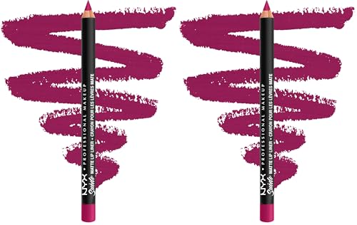 Image of NYX PROFESSIONAL MAKEUP Suede Matte Lip Liner, Velvety-Smooth, Long-Lasting Formula For A Defined Lip Makeup Look - Sweet Tooth (Pink) (Pack of 2)
