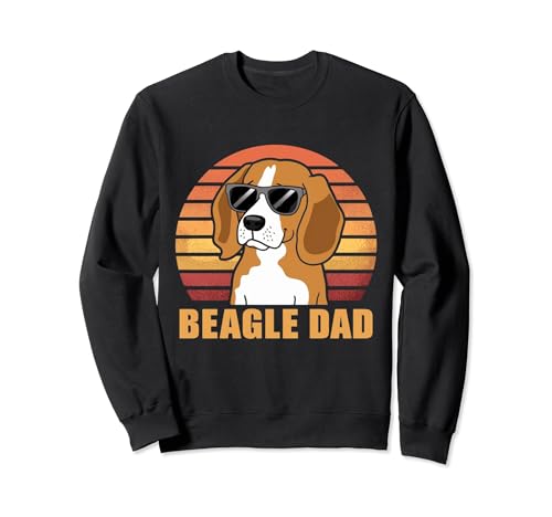 Beagle Dad - Occhiali da sole vintage per amanti dei cani Felpa
