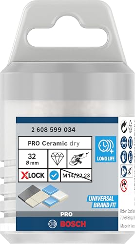 Bosch 1x PRO Ceramic dry Trockenbohrkrone, 32 x 35 mm, X-Lock – Ansicht 2