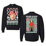 wild custom apparel Kevin Mom Home Alone On The FRONT and Kevin Quotes the BACK Sweatshirt, Black, Large