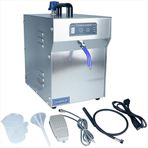 TDRFORCE Jewelry Steam Cleaner Machine Professional High Pressure Jewelry Cleaning Steamer Pro Jewelry Cleaners Best Jewelry Cleaner with Foot Pedal Control Fix & Nozzle Hose 2L Auto Water Supply Cover