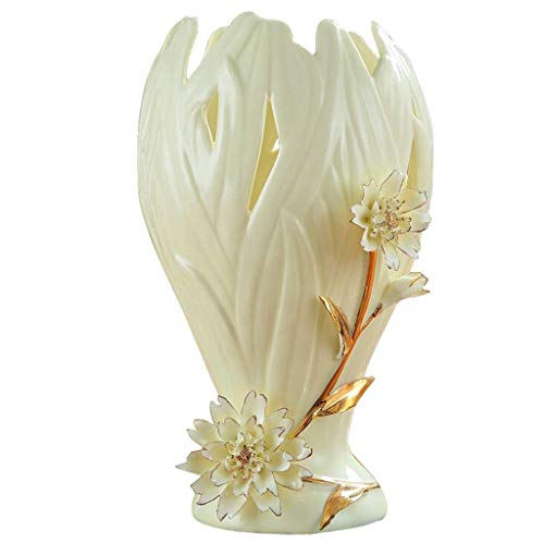 JHHDP Florero De Panal De Cerámica Pulgada Alto.Regalo Ideal For Bodas, SPA, Arreglos Florales