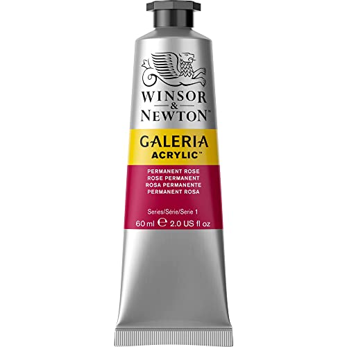 Winsor & Newton 2120502 Galeria acrylverf, hoge pigmentatie, lichtecht en verouderingsbestendig, romige vloeiende consistentie - 60ml Tube, Permanent Rose