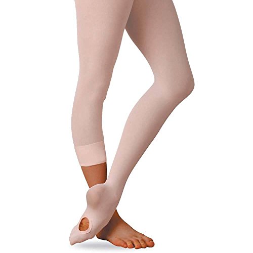 Grace Convertible Dance Tights (Adult Small (2 Pack), Ballet Pink)