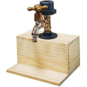 Whisky Hout Dispenser Fathers Day Liquor Alcohol Whisky Hout Dispenser Kraan for Party Dinner, Alcohol Wijn ondersteboven Drink Dispenser Home Bar Stuff (Color : A)