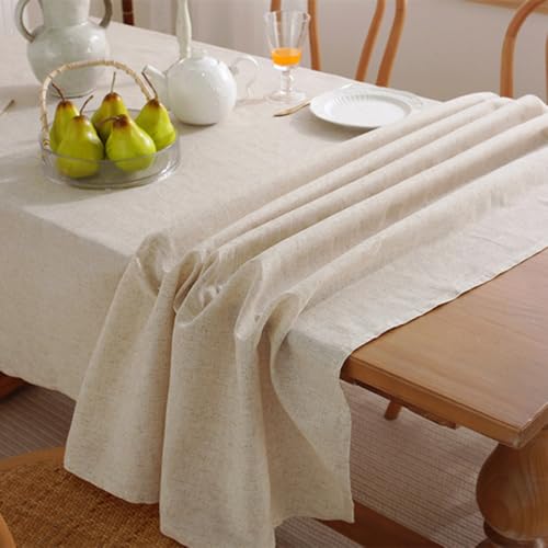 Nappe en lin douce table cuisine buffet banquet rectangle 150x350cm