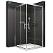 Produktbild BERNSTEIN Duschkabine 90 x 90 x 195 cm ESG-Glas Duschabtrennung Eckeinstieg EX506 mit Aluminium Rahmen, Eckdusche mit Schiebetüren, Echtglas-Dusche aus ESG-Sicherheitsglas und Nano-Beschichtung