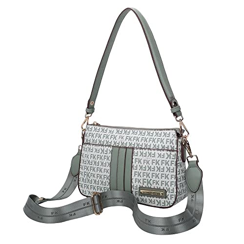 Bolsa Fellipe Krein Transversal G Fk512 Monograma Cor:Verde