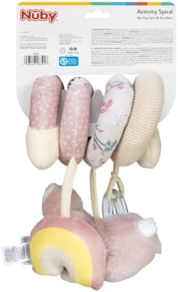 Nuby Activity Spiral for Carriers and Strollers, Bunny - 4