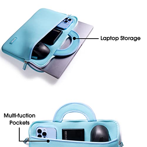 Image of amCase Chromebook Case-11.6 to12inch Neoprene Sleeve with Handle-Turquoise