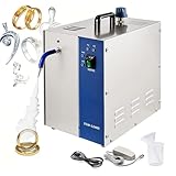 Macchina Pulizia A Vapore Gioielli Con Controllo A Pedale, Generatore Vapore Ad Alta Pressione In Acciaio Inox 304, Avviso Livello Dell'acqua Pieno E Protezione Contro Il Surriscaldamento 4L