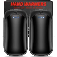 Lerat 2-Pack Portable Rechargeable Electric Hand Warmers (Black)