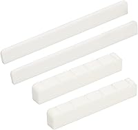 Vista 12 de Miwayer Sillín y tuerca para guitarra acústica de 6 cuerdas (puentes acústicos, 1 par)