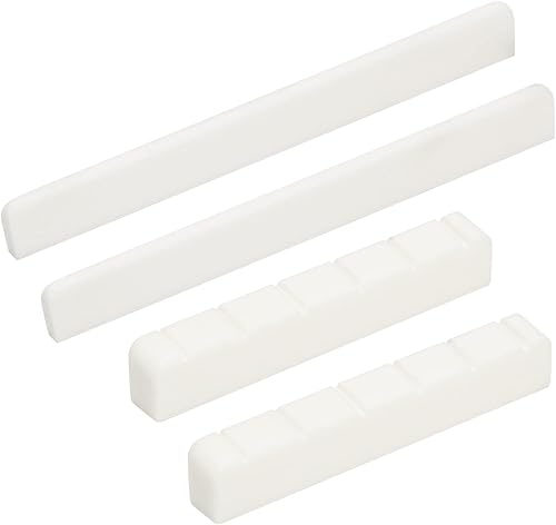 Miniatura 14 de Miwayer Guitarra Acústica de 6 Cuerdas Sillín y Cejuela de Puente de Hueso Hechos de Hueso Real (Puentes Clásicos 1 par)