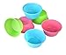 Bakerpan Silicone Jumbo Muffin Cups For Baking, Smooth Large Air Fryer Muffin Cups, 3 1/2 Inch Muffin Baking Cups, Jumbo Cupcake Liners - Set of 6