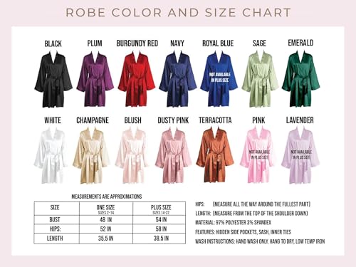 Joyma Belle Gifts Personalized Quinceañera Satin Robe thumb #3