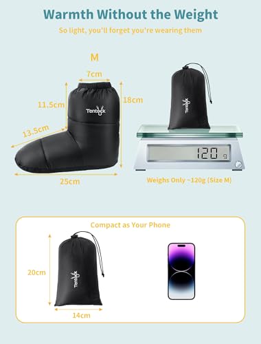 Chaussons en duvet d'oie douillets et imperméables de qualité supérieure - 5