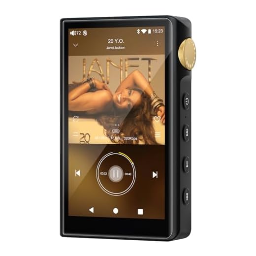 HiFi MP3 Player with Bluetooth, 96GB Lossless HiFi Audio Player, DSD256/FLAC/ALAC Lossless Format Support, Built-in 64GB Memory, Expandable Up to 512GB