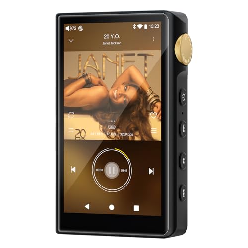 Image of HiFi MP3 Player with Bluetooth, 96GB Lossless HiFi Audio Player, DSD256 /FLAC /ALAC Lossless Format Support, Built-in 64GB Memory, Expandable Up to 512GB