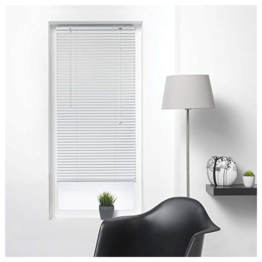 store d'intérieur Tenda Veneziana a lamelle, 50 x 180 cm, in Alluminio, Colore: Bianco