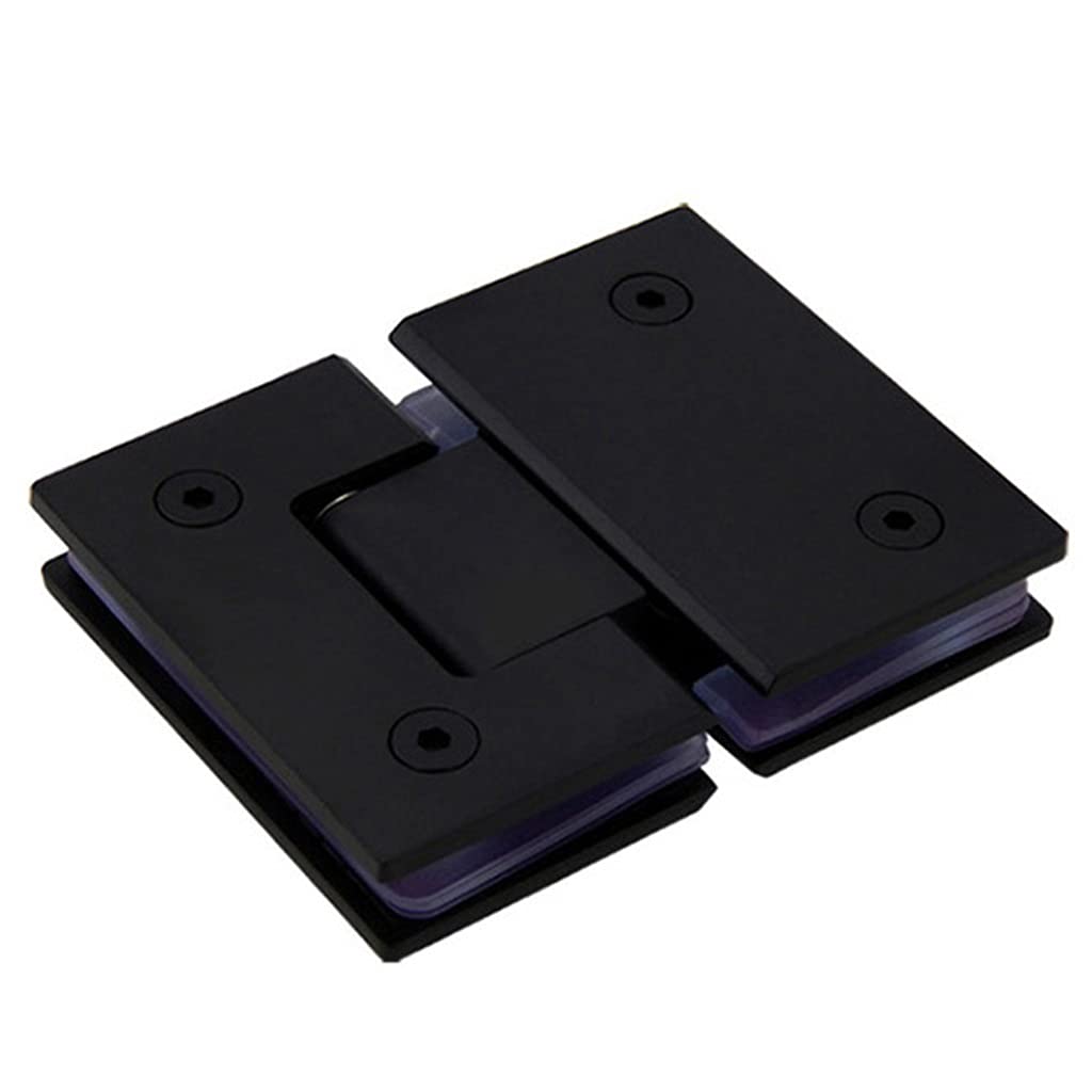 Charnière de porte de douche pour paroi en verre de salle de bain inox noir