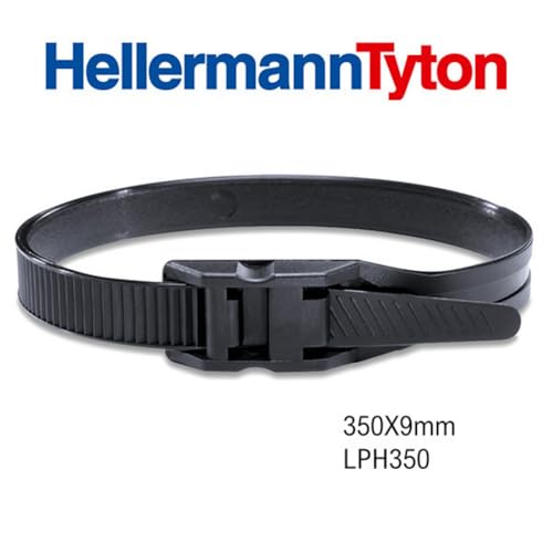 Colliers de serrage HellermannTyton ROBUSTO LPH350 en PA66 noir de qualité supérieure - 3