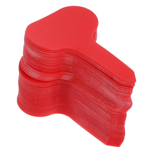 NUOBESTY 100 Piezas Etiquetas de Jardín Plástico Grueso Marcadores Forma para Plantas Suculentas Resistentes y Estables para Identificación Macetas y Suelo