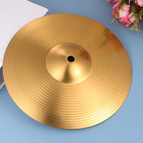 Exceart Crash Ride Cymbal Bass Drum Cymbal Percussion Replacement Traditional Finish Brass For Drum 10 Inch #TOP3