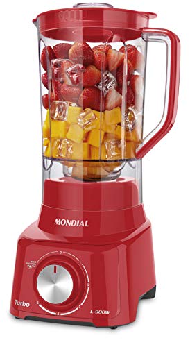 Liquidificador Mondial Turbo L-900 FR LIQUIDIFICADOR-127V-VERMELHO