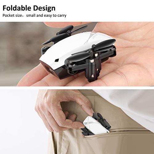 Foldable Mini Drone for Kids and Adults, HALOFUNO RC Quadcopter for Beginner Indoor, Altitude Hold Mode, One Key Take Off/Landing, APP Control